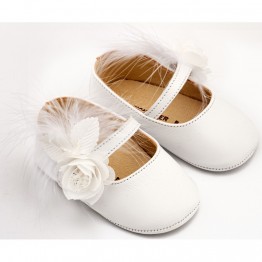 Babywalker Βαπτιστικές Μπαλαρίνες Λευκές MI.1664